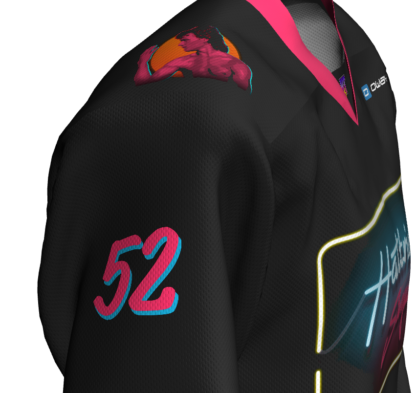 Hattrick Swayze Hockey Jersey  - Neon Sign